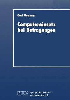 Computereinsatz bei Befragungen - Hoepner, Gert