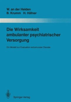 Die Wirksamkeit ambulanter psychiatrischer Versorgung. Ein Modell zur Evaluation extramuraler Dienste. (=Monographien aus dem Gesamtgebiete der Psychiatrie, 56).