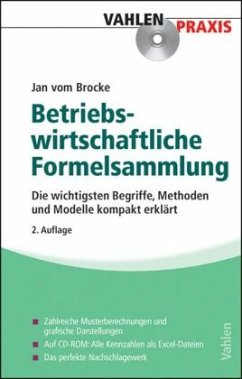 Formelsammlung zur Betriebswirtschaftslehre - Brocke, Jan vom