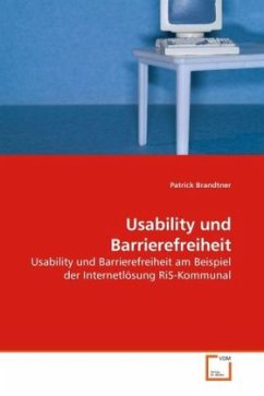 Usability und Barrierefreiheit - Brandtner, Patrick