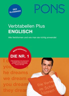 Cover PONS Verbtabelle Plus - Englisch - Übersichtlich und umfassend: alle Verbformen und Konjugationstabellen