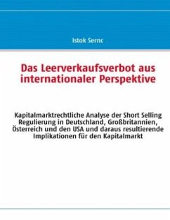 Das Leerverkaufsverbot aus internationaler Perspektive