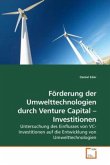 Förderung der Umwelttechnologien durch Venture Capital Investitionen