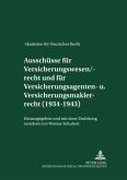 Ausschüsse für Versicherungswesen/-recht und für Versicherungsagenten- und Versicherungsmaklerrecht (1934-1943) / Akademie für Deutsches Recht 1933-1945 13 Ausschüsse für Versicherungswesen/-recht und für Versicherungsagenten- und Versicherungsmaklerrecht (1934-1943) / Akademie für Deutsches Recht 1933-1945 13
