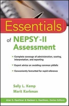 Essentials of NEPSY-II Assessment - Kemp, Sally L; Korkman, Marit