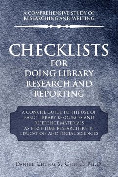 Checklists for Doing Library Research and Reporting