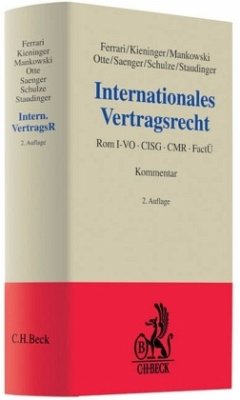 Cover Internationales Vertragsrecht, Kommentar
