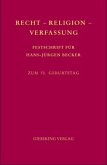 Recht - Religion - Verfassung