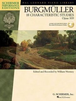 18 Characteristic Studies op.109, for piano, w. Audio-CD - Burgmüller, Friedrich