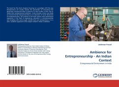 Ambience for Entrepreneurship - An Indian Context