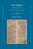 Cáin Lánamna: An Old Irish Tract on Marriage and Divorce Law