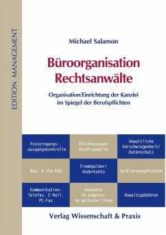 Büroorganisation Rechtsanwälte. - Salamon, Michael