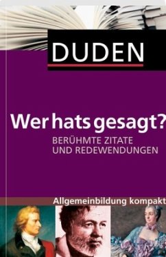 Cover Duden - Wer hats gesagt?