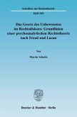 Das Gesetz des Unbewussten im Rechtsdiskurs: Grundlinien einer psychoanalytischen Rechtstheorie nach Freud und Lacan.
