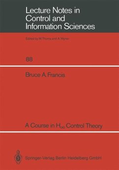 A Course in H¿ Control Theory - Francis, Bruce A.