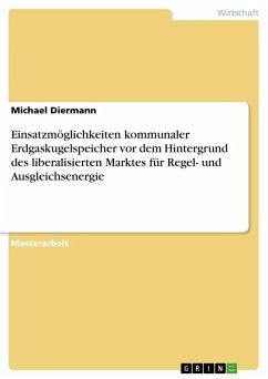 Einsatzmöglichkeiten kommunaler Erdgaskugelspeicher vor dem Hintergrund des liberalisierten Marktes für Regel- und Ausgleichsenergie - Diermann, Michael
