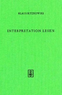 Interpretation Lesen - Ritzkowski, Klaus