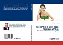 PUBLICATIONS (2007-2008): POLISH EDUCATION - Butler, Norman L.