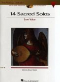 14 Sacred Solos, Low Voice and Piano, w. 2 Audio-CDs