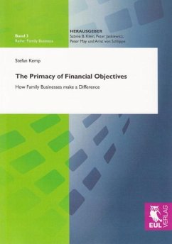 The Primacy of Financial Objectives - Kemp, Stefan