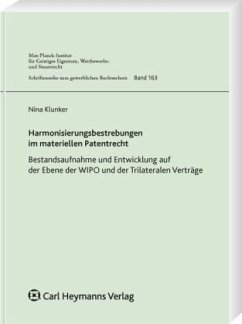 Cover Harmonisierungsbestrebungen im materiellen Patentrecht