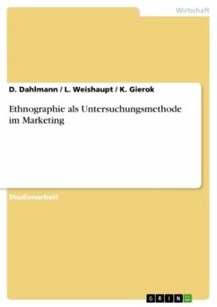Cover Ethnographie als Untersuchungsmethode im Marketing