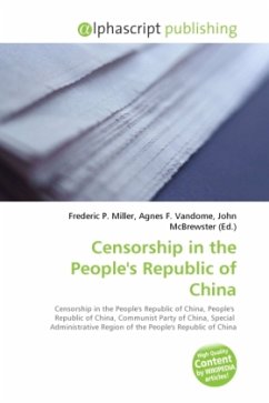 Censorship in the People's Republic of China