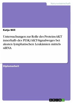 Untersuchungen zur Rolle des Proteins AKT innerhalb des PI3K/AKT-Signalweges bei akuten lymphatischen Leukämien mittels siRNA - Will, Katja