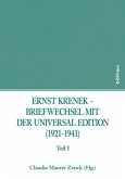 Ernst Krenek - Briefwechsel mit der Universal Edition (1921-1941); .