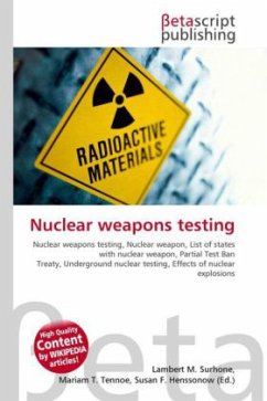 Nuclear weapons testing