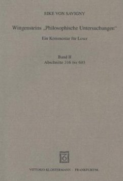 Cover Abschnitte 316 bis 693 / Wittgensteins 'Philosophische Untersuchungen', Kt Bd.2