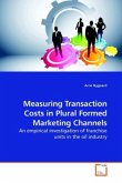 Measuring Transaction Costs in Plural Formed Marketing Channels