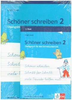 Schöner schreiben Schritt für Schritt, viele Freunde helfen mit. Vereinfachte Ausgangsschrift 2. Jahrgangsstufe + DIN A5 Übungsheft - Gailer, Birgit