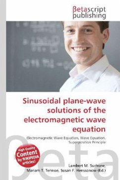 Sinusoidal plane-wave solutions of the electromagnetic wave equation