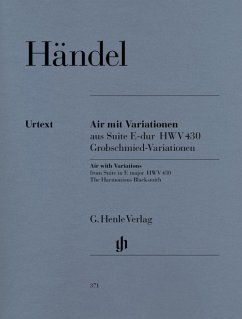 Cover Air mit Variationen aus der Suite E-Dur HWV430 für Klavier