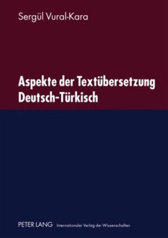 Aspekte der Textübersetzung Deutsch-Türkisch - Vural-Kara, Sergül