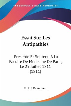 Essai Sur Les Antipathies
