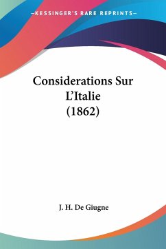 Considerations Sur L'Italie (1862)
