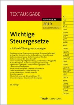 Cover Wichtige Steuergesetze