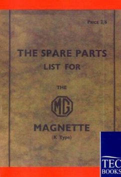 Spare Parts Lists for the MG Magnette - Anonym, Anonym