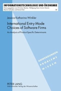 International Entry Mode Choices of Software Firms - Winkler, Jessica