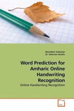 Word Prediction for Amharic Online Handwriting Recognition - Suleiman, Nesredien