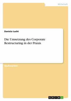 Cover Die Umsetzung des Corporate Restructuring in der Praxis