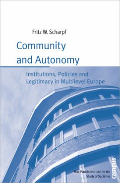 Community and Autonomy - Scharpf, Fritz W.