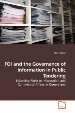 FOI and the Governance of Information in Public Tendering - Harpur, Paul