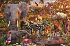 Ravensburger 17037 - Afrikanische Tierwelt, 3000 Teile Puzzle