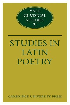 Studies in Latin Poetry - Dawson, Christopher M.; Cole, Thomas