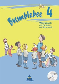 Bumblebee 4. Workbook plus Portfolio- / Sprachheft und Pupil's Audio-CD - Ehlers, Gisela;Flüeck, Karin;Marquis, Elke