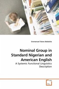 Nominal Group in Standard Nigerian and American English - Babalola, Emmanuel T.