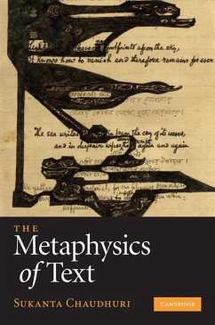 The Metaphysics of Text - Chaudhuri, Sukanta